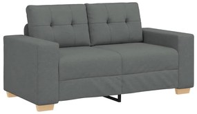 vidaXL Σετ Καναπέ με μαξιλάρι με μαξιλάρι 3 pcs Γκρι ύφασμα
