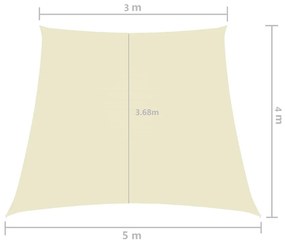 ΠΑΝΙ ΣΚΙΑΣΗΣ ΤΡΑΠΕΖΙΟ ΚΡΕΜ 4/5X3 Μ. ΑΠΟ ΎΦΑΣΜΑ OXFORD 135243