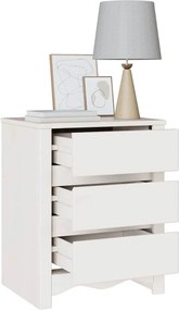 vidaXL Τραπεζάκι σαλονιού Drammen Λευκό 45 x 35 x 56 εκ.