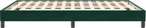 vidaXL Box Spring Κρεβάτι χωρίς στρώμα Σκούρο πράσινο Βελούδινο