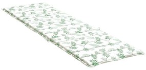 Μαξιλάρι Ξαπλώστρας με Σχέδιο Φύλλων από Ύφασμα Oxford - Πράσινο