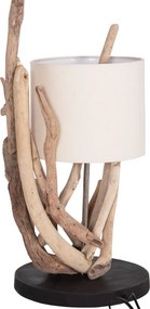 ΕΠΙΤΡΑΠΕΖΙΟ ΦΩΤΙΣΤΙΚΟ BRAMBLE HM4873 DRIFTWOOD &amp; ΛΕΥΚΟ ΚΑΠΕΛΟ Φ28x65Υεκ.