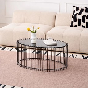 Τραπεζάκι σαλονιού Temporal Oval-Mauro