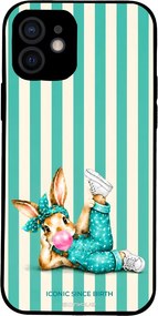Θήκη Sonique Stripe Stories Series για Apple iPhone 12 Iconic Λαγουδάκι