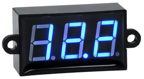 Όργανο Μέτρησης Τάσης Βολτόμετρο με Οθόνη LED Display DC 3.5 έως 30V Μπλε Μ5.5 x Π1.5 x Υ2.5cm Globostar-79987-Μπλε 79987