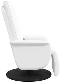 vidaXL Κάθισμα μασάζ Λευκό 71 x 90 x 105 εκ. Τεχνητό Δέρμα