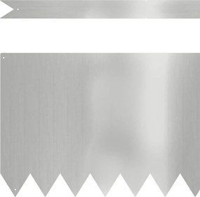 vidaXL Περίγραμμα γκαζόν 30 pcs 100 x 0,05 x 30 εκ Ασημί