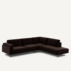 Γωνιακός καναπές από βελούδο, Cesar