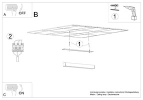 Φωτιστικό οροφής Pinne 1,αλουμίνιο,1xLED/28w