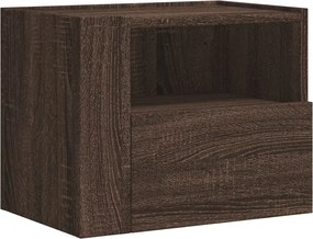 vidaXL Κομοδίνο Επιτοίχιο Καφέ Δρυς 45x30x35 εκ.