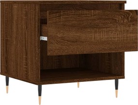 vidaXL Τραπεζάκια Σαλονιού 2 τεμ. Καφέ Δρυς 50x46x50 εκ. Επεξ. Ξύλο
