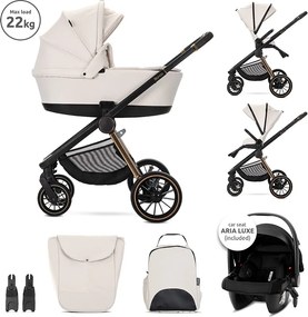 BABY STROLLER BIANCA BEIGE LATTE 3in1 UP TO 22KGS