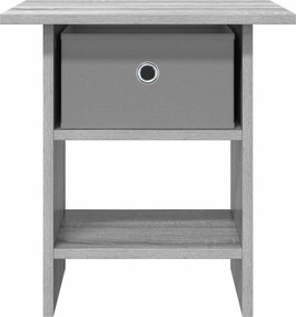 vidaXL Κομοδίνο 2 τεμ. Γκρίζο Σονομα 41 x 40 x 45 εκ