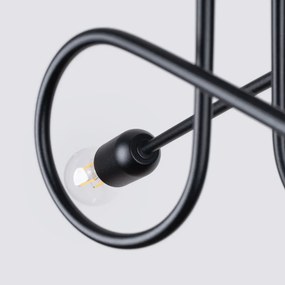 Φωτιστικό οροφής LOOP 2 μαύρο ατσάλι/2xmax 15W LED