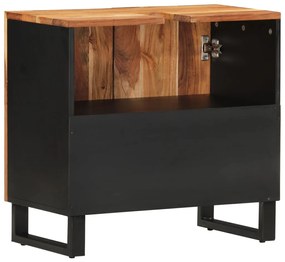 vidaXL Έπιπλο Νιπτήρα 62 x 33 x 58 εκ. Μασίφ Ξύλο Ακακίας &amp; Επεξ. Ξύλο