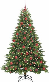 vidaXL Τεχνητό Χριστουγεννιάτικο Δέντρο Πράσινο 180 cm ΠΕ και PVC