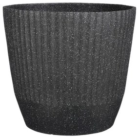 Supergreens Γλάστρα PVC "Terazzo" Μαύρο 45x45x40,5 εκ.