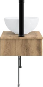 vidaXL Νιπτήρας Τοίχου Artisan Δρυς 40 x 35 x 39 εκ.