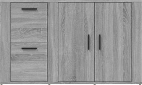 vidaXL Ντουλάπι Γκρι Sonoma 100x33x59,5 εκ. από Επεξεργασμένο Ξύλο