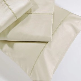 Μαξιλαροθήκες S250/2 Σετ 2τμχ Ecru Down Town 52X75 100% Cotton Satin