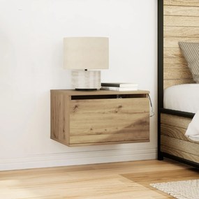 κουζίνας κομοδίνο vidaXL με LED τοίχου Artisan Oak 50x36x30 εκ.