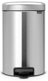 Brabantia 649026 Κάδος με πεντάλ 12L, Matt Steel