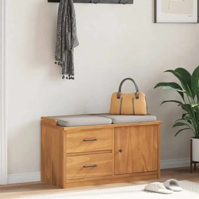 vidaXL Πάγκος διαδρόμου &quot;SANDNES&quot; 87x40x50 εκ. Πεύκο μασίφ ξύλο