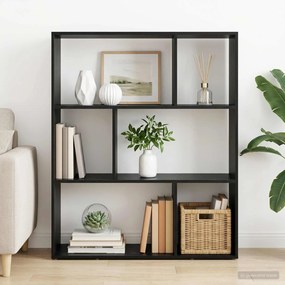 vidaXL Βιβλιοθήκη 102 x 29 x 103,5 εκ. Επεξεργασμένο Ξύλο Μαύρη Δρυς