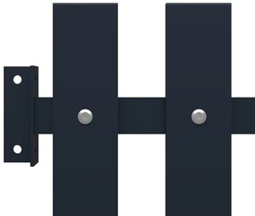 vidaXL Πάνελ Περίφραξης Ανθρακί 178x75 εκ. Ατσάλι με ηλεκτροστατική βαφή πούδρας