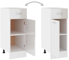 vidaXL Ντουλάπι με Συρτάρι Lyon Γυαλιστερό Λευκό 30x46x81,5εκ.