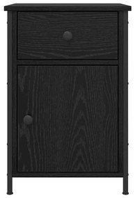 vidaXL Κομοδίνο Μαύρη δρυς 40 x 42 x 60 εκ. Επεξεργασμένο ξύλο