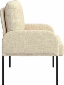 vidaXL Καναπέδες με μαξιλάρι 55cm Κρεμ Κόντρα πλακέ