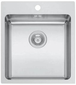 Pyramis Inset Ledge Inox Σατινέ Ένθετος Νεροχύτης 45x50.5cm