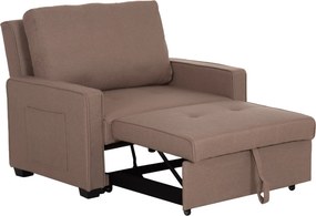 ΠΟΛΥΘΡΟΝΑ-ΚΡΕΒΑΤΙ KANNA HM3083.02 ΜΠΕΖ ΥΦΑΣΜΑ 113x92x87Υεκ.