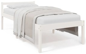 vidaXL Κρεβάτι Ηλικιωμένων Λευκό 100 x 200 εκ. από Μασίφ Ξύλο Πεύκου