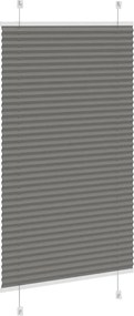vidaXL Πλισέ περσίδα Ανθρακί 70x100 cm Πλάτος υφάσματος 69,4 cm
