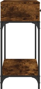 vidaXL Τραπέζι Κονσόλα Καπνιστή Δρυς 100x34,5x75 εκ. Επεξεργ. Ξύλο