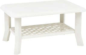 vidaXL Τραπεζάκι Σαλονιού Λευκό 90 x 60 x 46 εκ. Πλαστικό