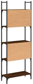vidaXL Βιβλιοθήκη 5 Επιπέδων Καφέ Δρυς 60,5x24x166,5εκ. Επεξεργ. Ξύλο