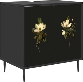 vidaXL Ντουλάπι Μπάνιου BREMEN Μαύρη Δρυς 60 x 40 x 61 εκ