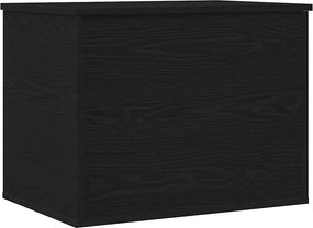 vidaXL Κουτί αποθήκευσης Μαύρη δρυς 60 x 42 x 46 cm Επεξεργασμένο ξύλο