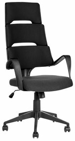 Καρέκλα γραφείου Berwyn 221, Μαύρο, 111x66x52cm, 14 kg, Με μπράτσα, Με ρόδες, Μηχανισμός καρέκλας: Κλίση | Epipla1.gr