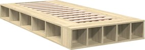 vidaXL Πλαίσιο Κρεβατιού Sonoma Δρυς 75 x 190 εκ. Επεξεργασμένο Ξύλο