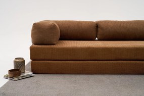 Γωνιακός Καναπές Καφέ REMELA 95x290x75