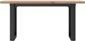 vidaXL Τραπεζάκι Σαλονιού Πλαίσιο Ο Μασίφ Πεύκο/Ατσάλι