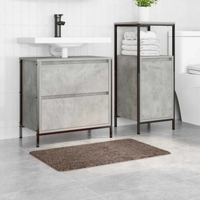 vidaXL Αντιολισθητικό μαξιλάρι μπάνιου Καφέ 50 x 80 cm PP