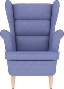 vidaXL πολυθρόνα τζιν μπλε 74x84x100 cm ύφασμα