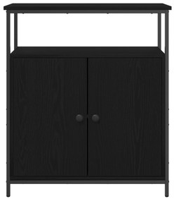 vidaXL Μπουφές Μαύρο Δρυς 70x30x80 εκ από Κατασκευασμένο Ξύλο