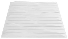 Πάνελ Τοίχου 48 Τεμ. Σχέδιο Πέτρας Λευκά 50x50εκ. 12 μ² από EPS - Λευκό
