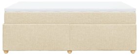 ΚΡΕΒΑΤΙ BOXSPRING ΜΕ ΣΤΡΩΜΑ ΚΡΕΜ 120X200 ΕΚ. ΥΦΑΣΜΑΤΙΝΟ 3285371